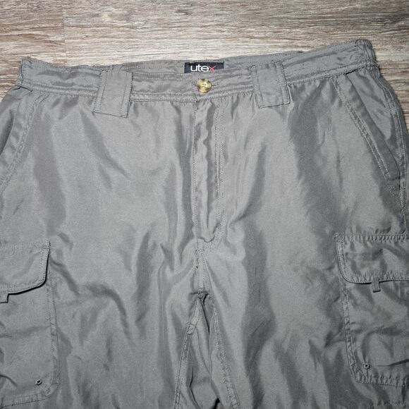 Utex Canada Men's Large (36-38) Cargo Zip-Off Convertible Hiking Pants Dark Gray - Picture 4 of 13